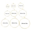 Picture of Eco-friendly Brass Simple Hoop Earrings For DIY Jewelry Making Accessories Real Gold Plated Circle Ring