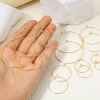 Picture of Eco-friendly Brass Simple Hoop Earrings For DIY Jewelry Making Accessories Real Gold Plated Circle Ring