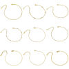 Picture of Vacuum Plating 304 Stainless Steel Handmade Link Chain Anklet 18K Gold Plated 22cm(8 5/8") long