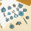 Picture of Zinc Based Alloy Ocean Jewelry Charms Antique Copper Blue Patina