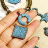 Picture of Zinc Based Alloy Ocean Jewelry Charms Antique Copper Blue Patina