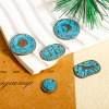 Picture of Zinc Based Alloy Connectors Charms Pendants Antique Copper Blue Patina