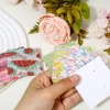 Picture of Art Paper Jewelry Earrings Display Card Multicolor Square 6cm x 6cm
