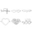 Immagine di 5 Pz 304 Acciaio Inossidabile Pendenti Charms Connettori Tono Argento Filigrana