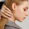 Picture of Eco-friendly Vacuum Plating Stylish Simple Multicolor 304 Stainless Steel Open Drop Rings For Women Party