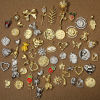 Imagen de 2 Unidades Respetuoso del Medio Ambiente Latón día de San Valentín Colgantes Charms Corazón Oro Real Chapado Claro Circón Artificial