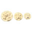 Immagine di 10 Pz Ecologico Ottone Martellato Charms Tondo 18K Vero Oro Placcato