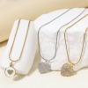 Imagen de 1 Unidad Respetuoso del Medio Ambiente Latón día de San Valentín Colgantes Charms Corazón Oro Real Chapado Mariposa