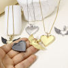 Imagen de 1 Unidad Respetuoso del Medio Ambiente Latón día de San Valentín Colgantes Multicolor Corazón Micro Pave Claro Circón Artificial