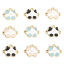 Picture of Zinc Based Alloy Charms Gold Plated Cat Animal Enamel 17mm x 14mm