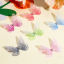 Bild von 20 Stück Organza Ätherisch Schmetterling DIY handgemachtes Handwerkszubehör Bunt Farbverlauf 5cm x 3.5cm