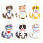 Immagine di 10 Pz Lega di Zinco Charms Multicolore Gatto Smalto 28mm x 18mm