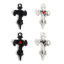 Picture of Zinc Based Alloy Halloween Pendants Multicolor Cross Snake 5.4cm x 2.6cm