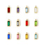 Immagine di 1 Pz Placcatura Sottovuoto PVD Ecologica 304 Acciaio Inossidabile Pietre Nascita Ciondoli Rettangolo 14K Vero Oro Placcato Mini Multicolore Cubic Zirconiae