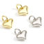 Picture of Eco-friendly Brass Valentine's Day Charms Real Gold Plated Heart 3D 12mm x 8mm