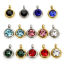 Image de 2 Pcs Breloques en 304 Acier Inoxydable Respectueux de la Nature Pierres de Naissance Rond à Strass Coloré