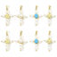 Picture of Eco-friendly Brass Religious Charm Pendant 18K Real Gold Plated Cross Acrylic Imitation Pearl