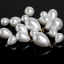 Picture of ABS Charms Drop White High Luster Imitation Pearl