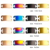 Picture of 2 PCs 304 Stainless Steel Pet ID Dog Collar Name Tag Blank Stamping Tags Connectors Charms Pendants Rectangle Mirror Polishing