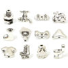 Picture of Zinc Based Alloy Spacer Beads For DIY Jewelry Making Antique Silver Color Shoes Motorcycle 3D