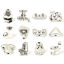 Picture of Zinc Based Alloy Spacer Beads For DIY Jewelry Making Antique Silver Color Shoes Motorcycle 3D