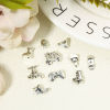 Picture of Zinc Based Alloy Spacer Beads For DIY Jewelry Making Antique Silver Color Shoes Motorcycle 3D