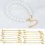 Picture of Eco-friendly Brass Extender Chain 14K Real Gold Plated Micro Pave Clear Cubic Zirconia 5cm(2") long