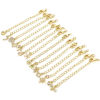 Imagen de 1 Unidad Respetuoso del Medio Ambiente Latón Excensor de Cadena 14K Oro Real Chappado Micro Pave Claro Circón Artificial 5cm longitud