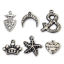 Picture of Eco-friendly 304 Stainless Steel Retro Charms Gunmetal Crown