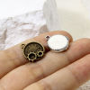 Picture of Zinc Based Alloy Steampunk Charms Multicolor Clock Gear 16mm x 14mm