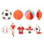 Image de 10 Pcs Breloques Sport en Alliage de Zinc Doré Multicolore Football Émail