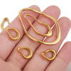 Picture of 304 Stainless Steel Connectors Charms Pendants Multicolor Irregular Drop