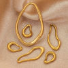 Picture of 304 Stainless Steel Connectors Charms Pendants Multicolor Irregular Drop