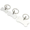 Picture of 304 Stainless Steel Pet ID Dog Collar Name Tag Blank Stamping Tags Keychain & Keyring Silver Tone Bone Mirror Polishing