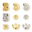 Picture of Eco-friendly Brass Exquisite Beads For DIY Jewelry Making Drum Lace Multicolour Cubic Zirconia