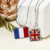 Picture of Zinc Based Alloy Sport Charms Silver Tone Multicolor National Flag Enamel