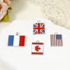Picture of Zinc Based Alloy Sport Charms Silver Tone Multicolor National Flag Enamel