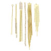 Image de 2 Pcs Pendentifs en Laiton Franges Pompons Glands Plaqué Or 18K