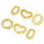 Imagen de 1 Unidad Respetuoso del Medio Ambiente Latón Bolt Spring Ring Clasp Trenzado Rectángulo 18K Oro lleno
