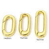 Picture of Eco-friendly Brass Bolt Spring Ring Clasps Oval 18K Real Gold Plated