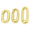 Picture of Eco-friendly Brass Bolt Spring Ring Clasps Oval 18K Real Gold Plated