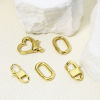 Picture of Eco-friendly Brass Lobster Clasp Findings 18K Real Gold Plated