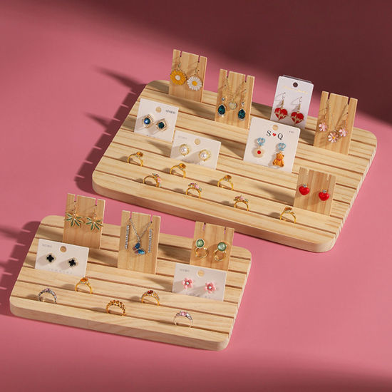 Picture of Eco-friendly Wood Jewelry Displays Natural Rectangle