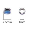 Picture of 10 Grams (Approx 70 PCs/Gram) Glass Seed Beads Round Bugle Multicolor Pearlized About 2.5mm Dia.