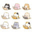 Immagine di 10 Pz Lega di Zinco Ciondoli Oro Placcato Multicolore Libro Gatto Smalto 25mm x 22mm