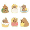 Picture of Zinc Based Alloy Charms Gold Plated Multicolor Capybara Animal Enamel