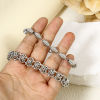 Imagen de 1 Unidad 304 Acero Inoxidable Cadena de Eslabones Hechos a Mano Pulseras Tono de Plata 19cm longitud