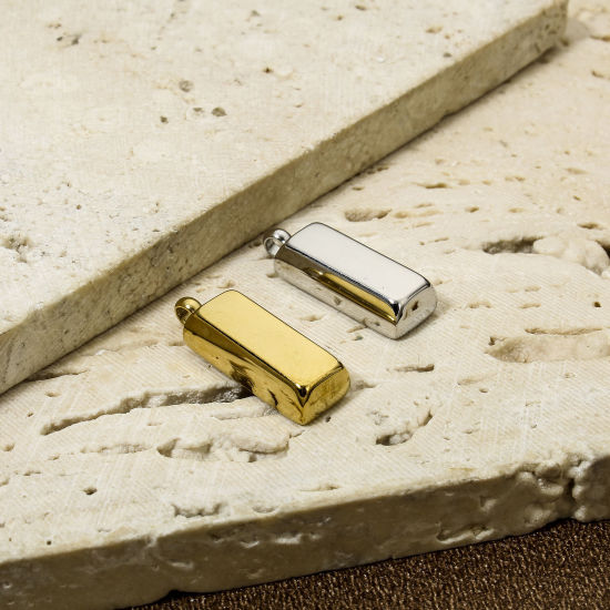 Изображение 1 ШТ вакуумное покрытие 304 Нержавеющая Сталь Геометрический Подвески Трапецоид Разноцветный