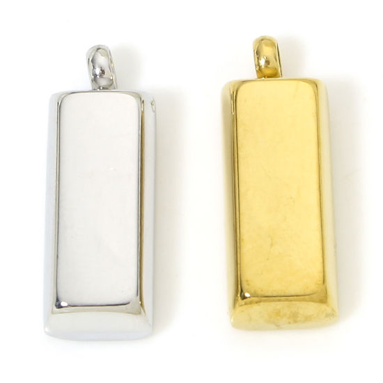 Изображение 1 ШТ вакуумное покрытие 304 Нержавеющая Сталь Геометрический Подвески Трапецоид Разноцветный