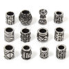 Picture of 304 Stainless Steel Beads For DIY Jewelry Making Antique Silver Color Texture